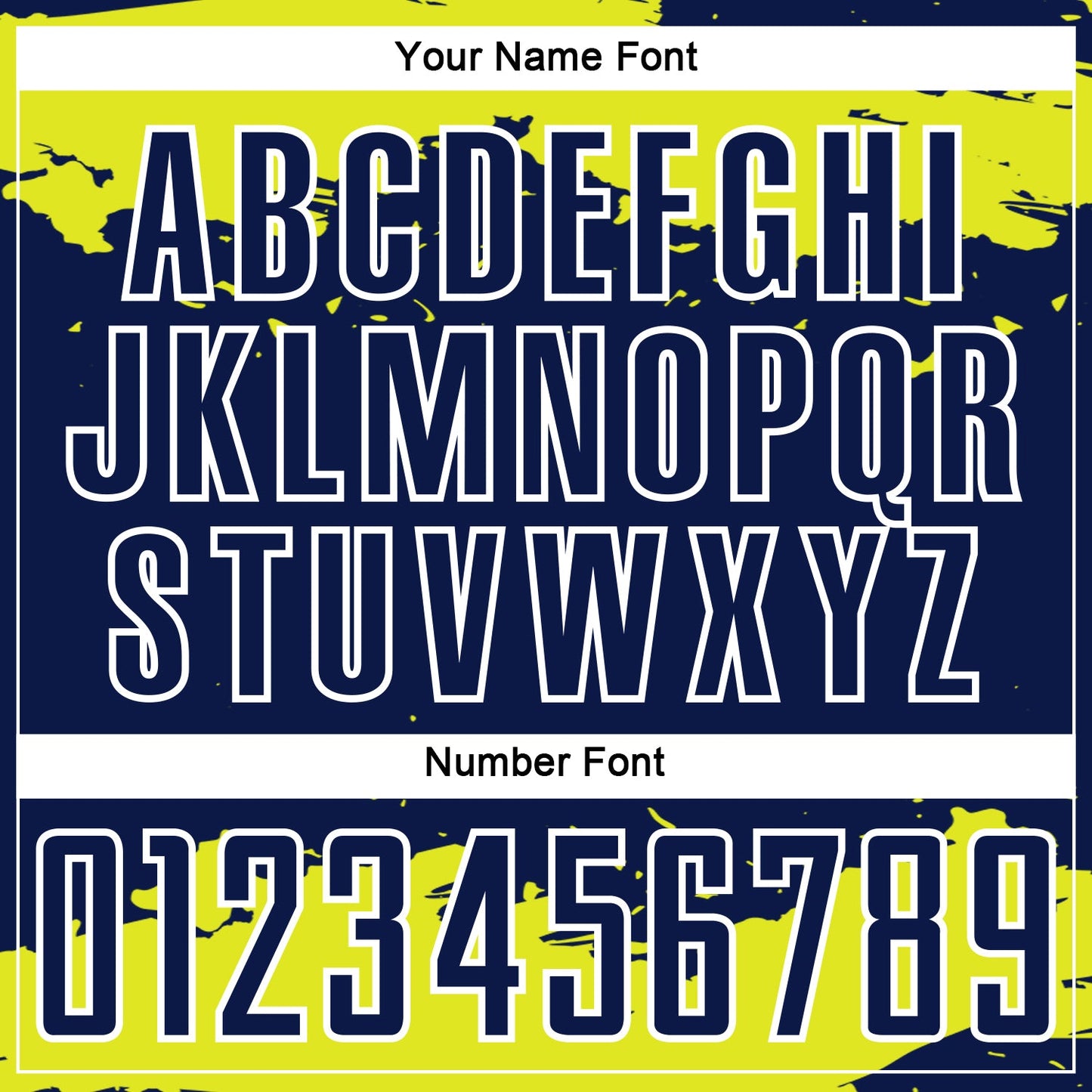 Custom Navy Neon Yellow-White Abstract Fragment Art Sublimation Soccer Uniform Jersey Limited