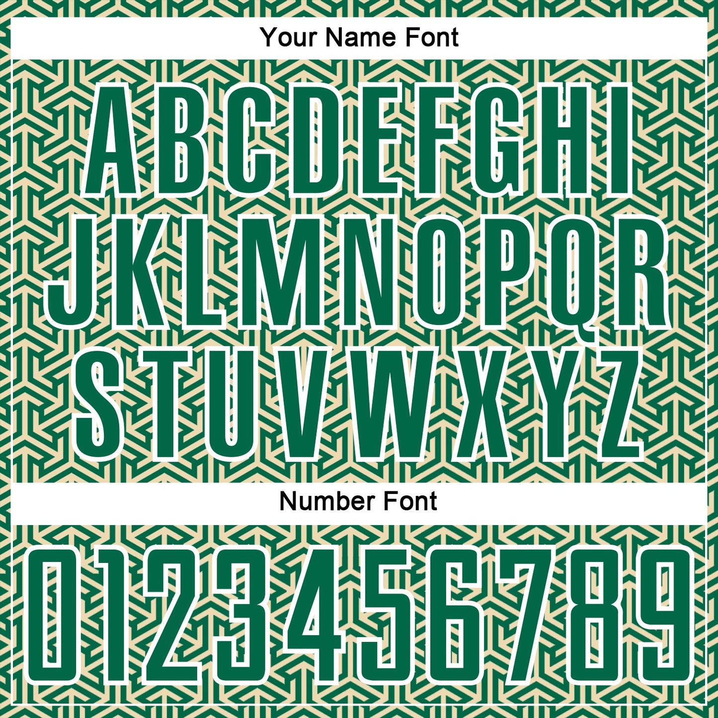 Custom Kelly Green Cream-White Geometric Arrow Sublimation Soccer Uniform Jersey Limited