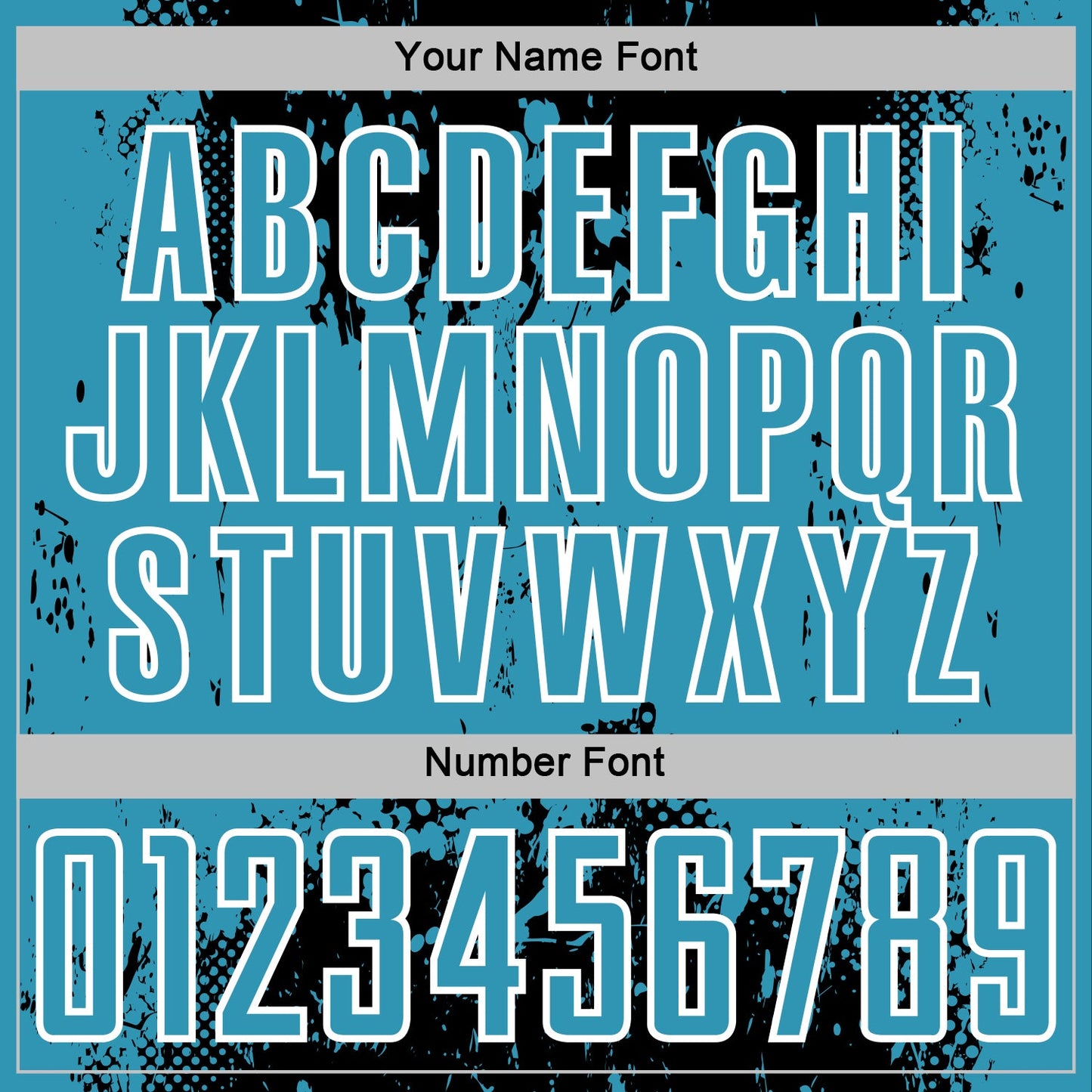 Custom Black Panther Blue-White Abstract Splatter Grunge Art Sports Sublimation Soccer Uniform Jersey Limited