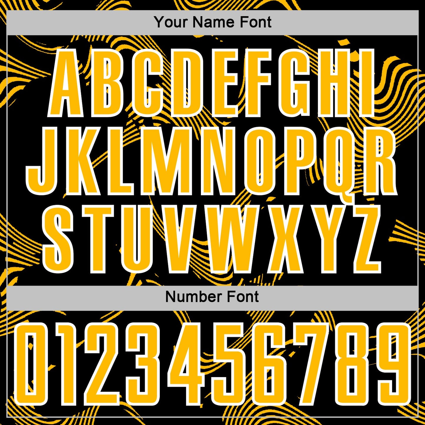 Custom Black Gold-White Curve Lines Sports Sublimation Soccer Uniform Jersey Limited