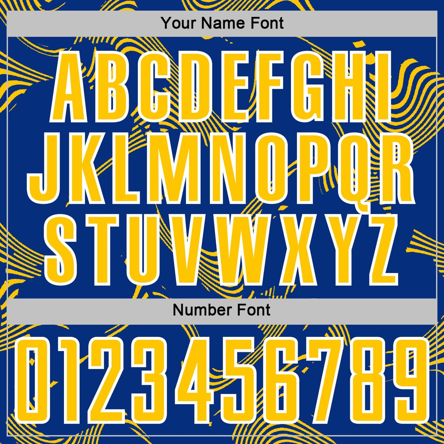 Custom Royal Yellow-White Curve Lines Sports Sublimation Soccer Uniform Jersey Limited