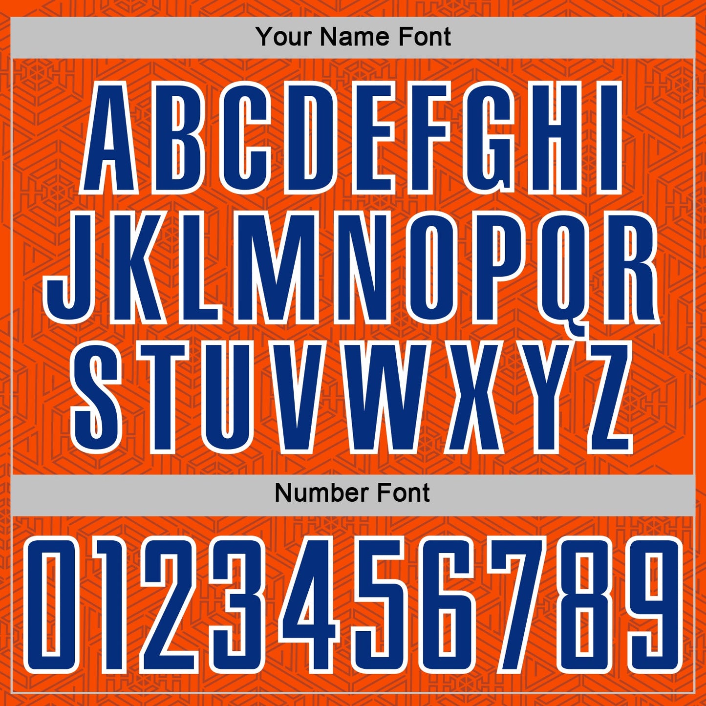 Custom Orange Royal-White Geometric Shape Sports Sublimation Soccer Uniform Jersey Limited