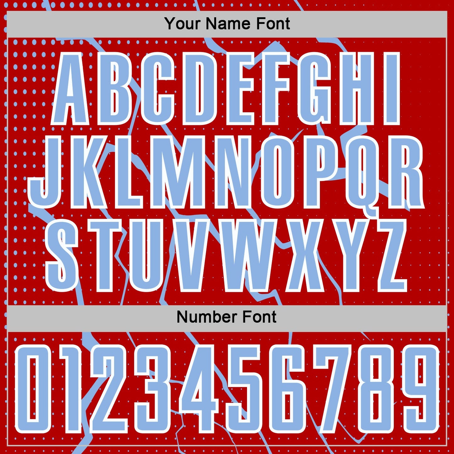 Custom Red Light Blue-White Lightning Sports Sublimation Soccer Uniform Jersey Limited