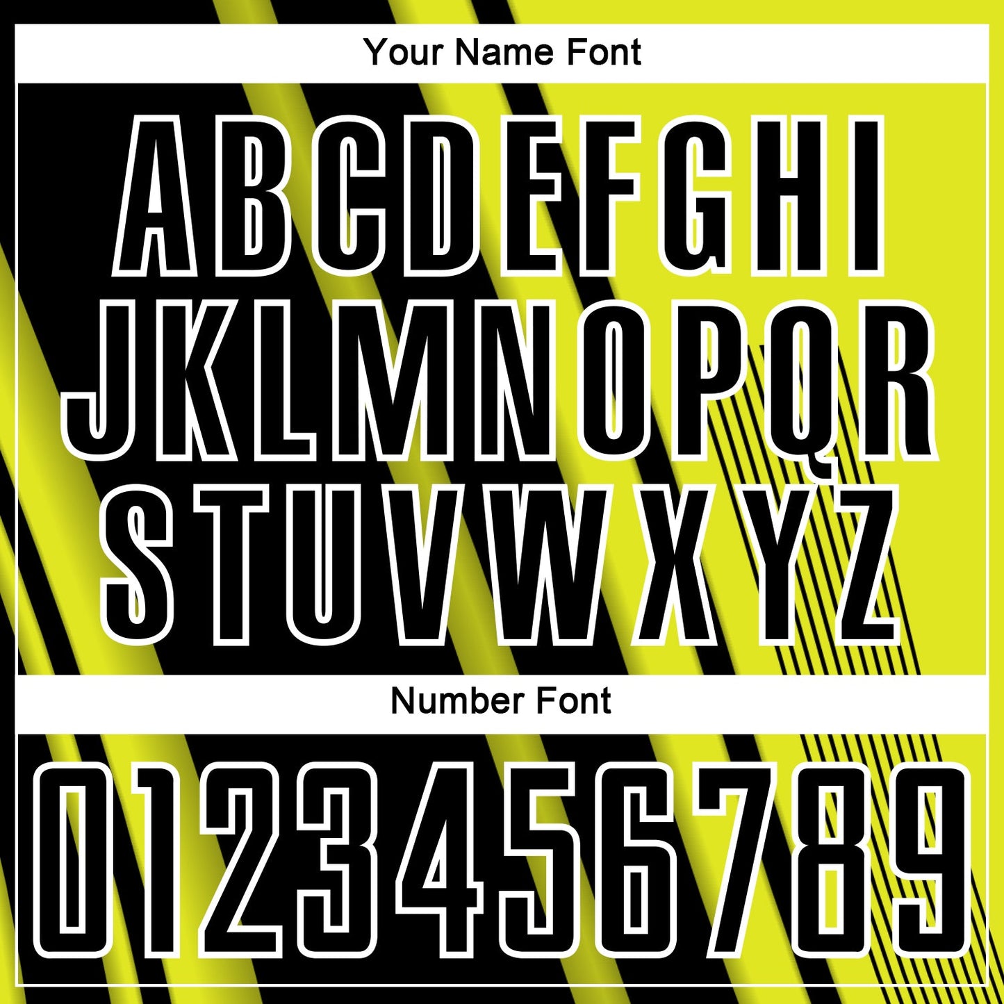 Custom Neon Yellow Black-White Lines Sports Sublimation Soccer Uniform Jersey Limited