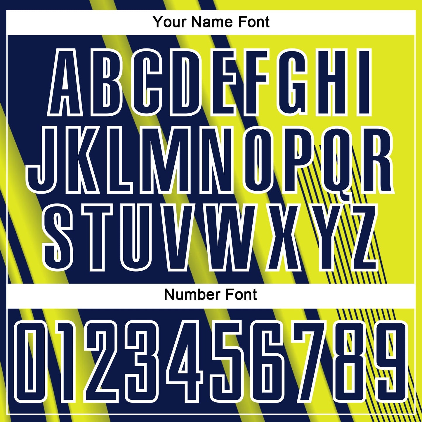 Custom Neon Yellow Navy-White Lines Sports Sublimation Soccer Uniform Jersey Limited