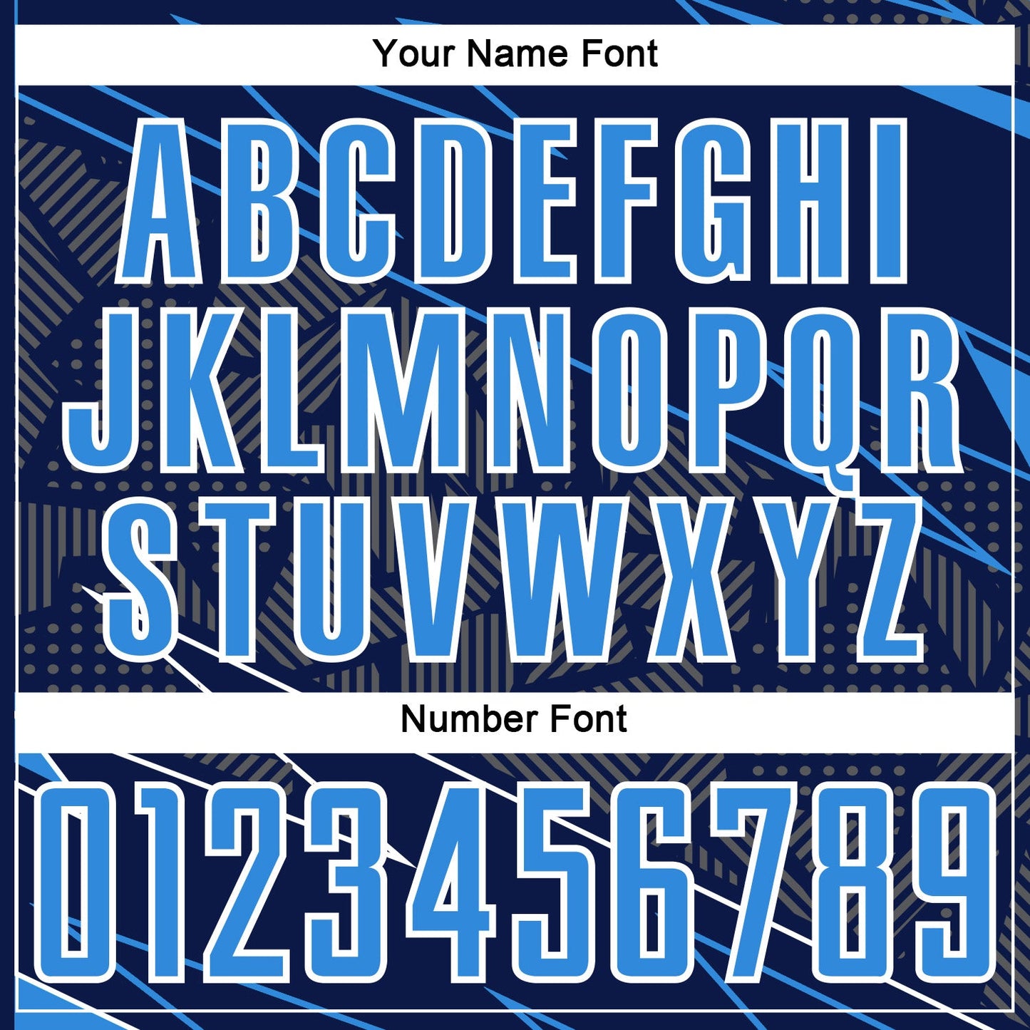 Custom Navy Powder Blue-White Lines Sports Sublimation Soccer Uniform Jersey Limited