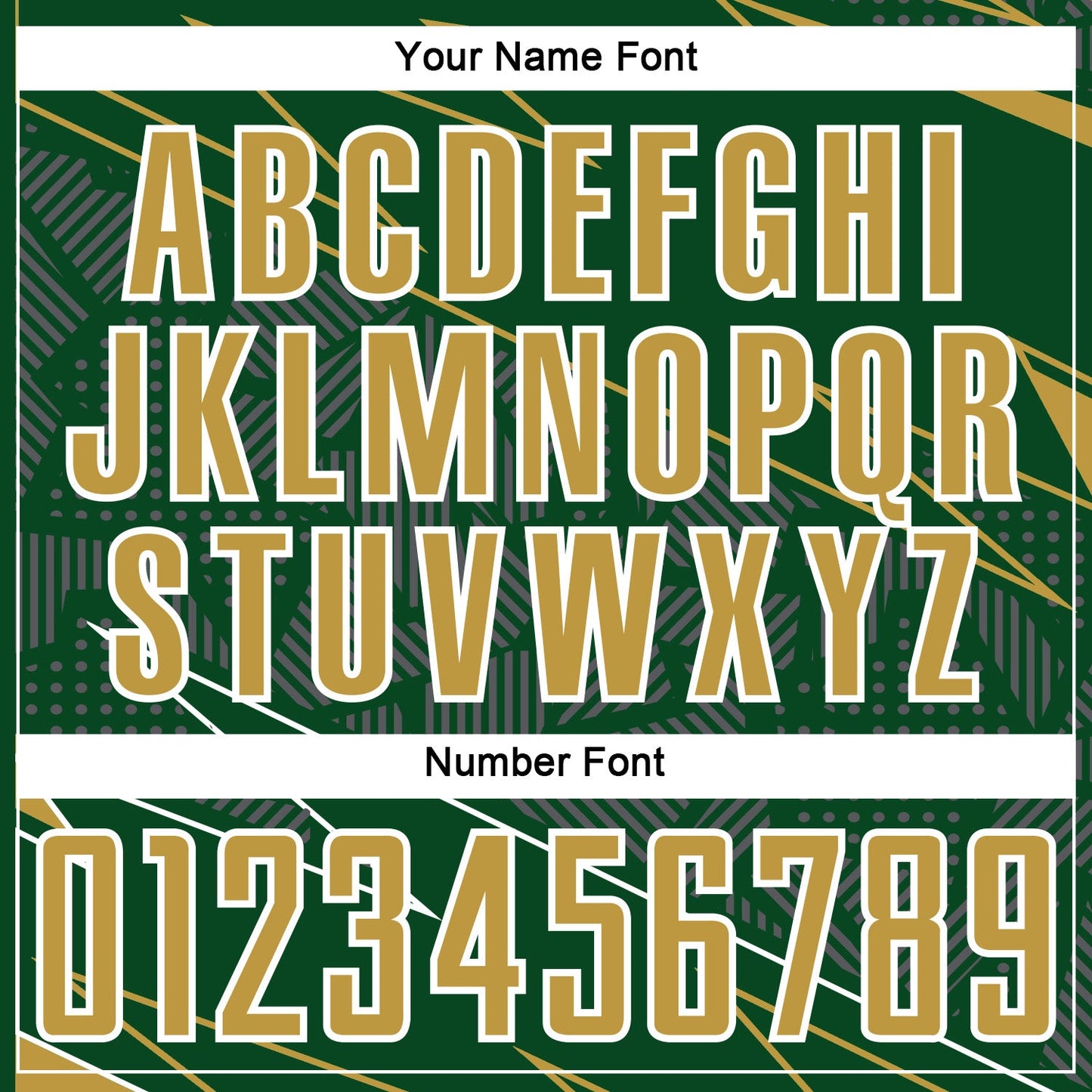 Custom Green Old Gold-White Lines Sports Sublimation Soccer Uniform Jersey Limited