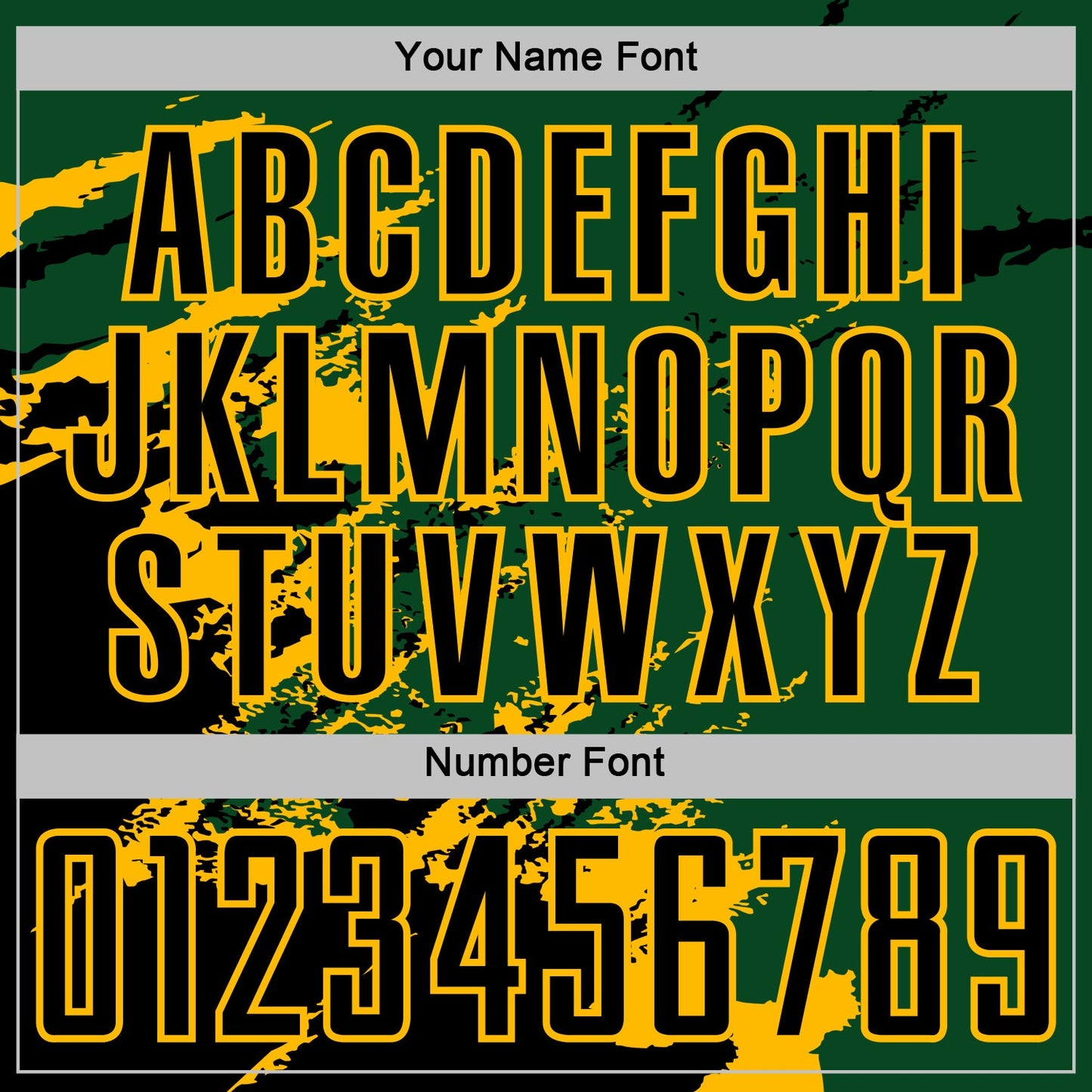 Custom Green Black-Gold Abstract Fragment Art Splash Sports Sublimation Soccer Uniform Jersey Limited