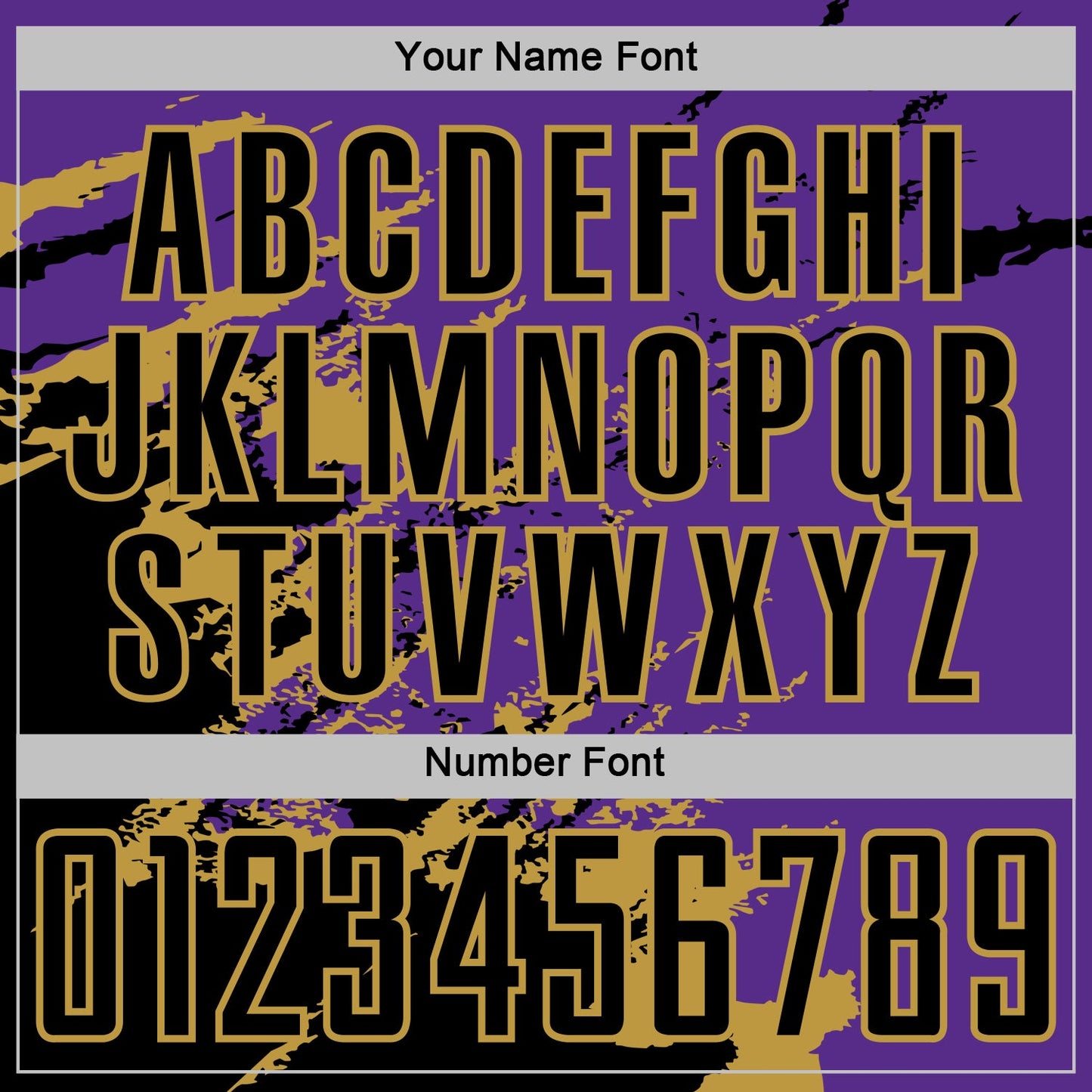 Custom Purple Black-Old Gold Abstract Fragment Art Splash Sports Sublimation Soccer Uniform Jersey Limited