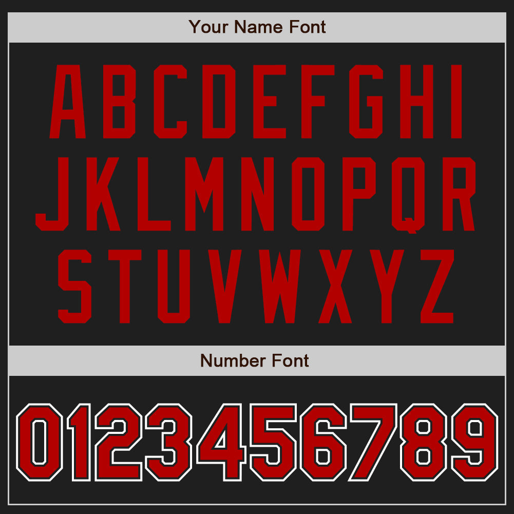 Custom Black Red-White Two-Button Unisex Softball Jersey Limited