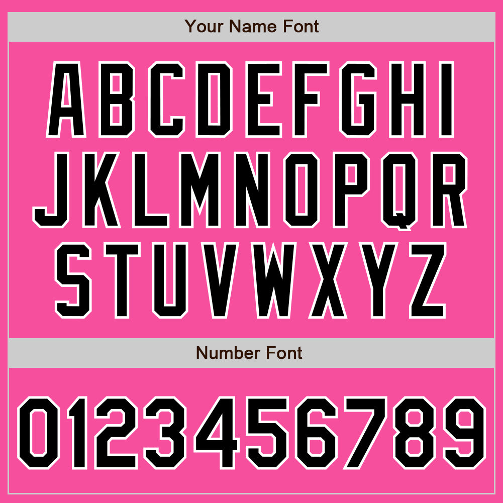 Custom Pink Black-White Two-Button Unisex Softball Jersey Limited