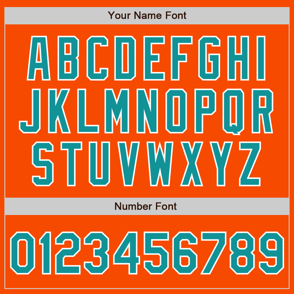 Custom Orange Teal-White Two-Button Unisex Softball Jersey Limited