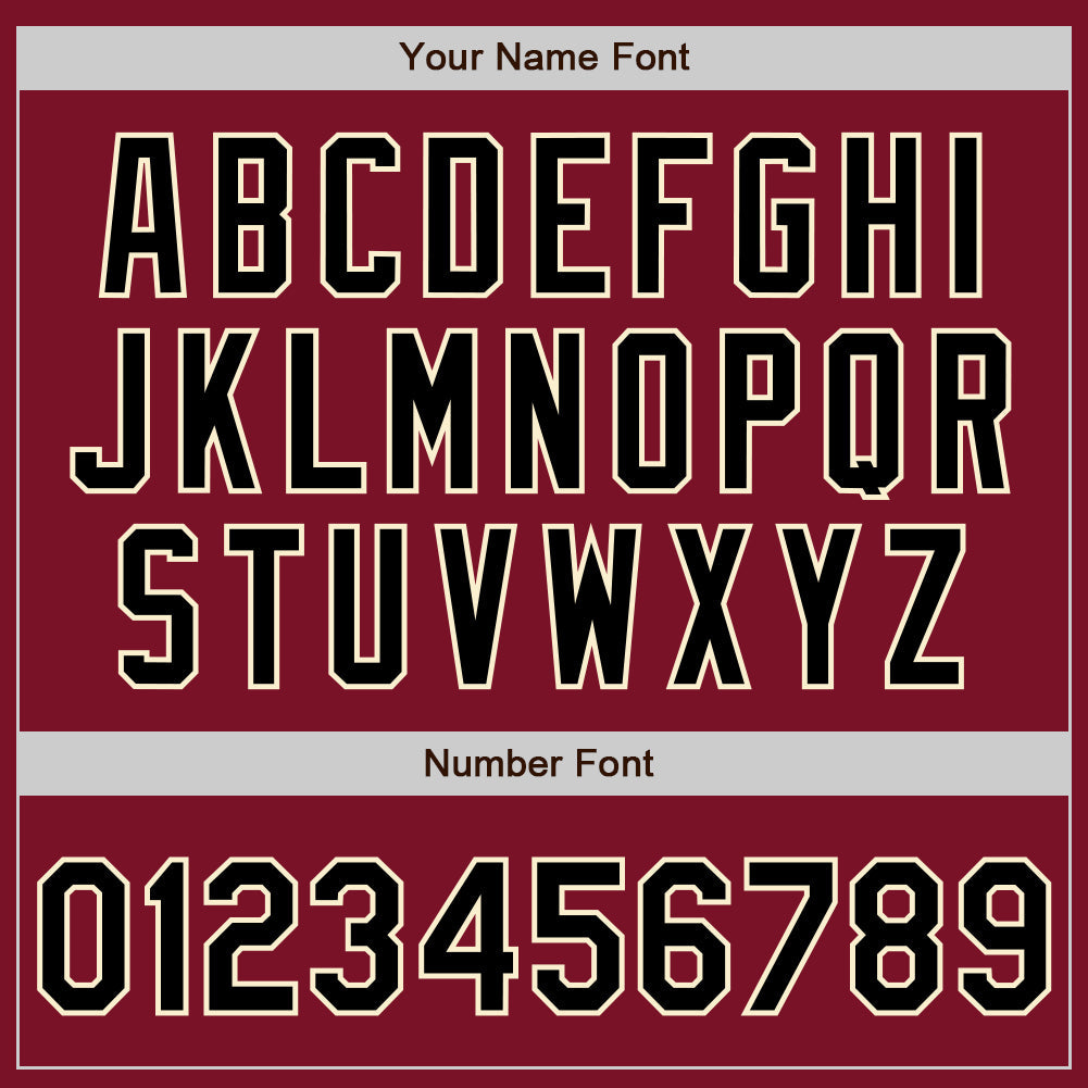 Custom Crimson Black-Cream Two-Button Unisex Softball Jersey Limited