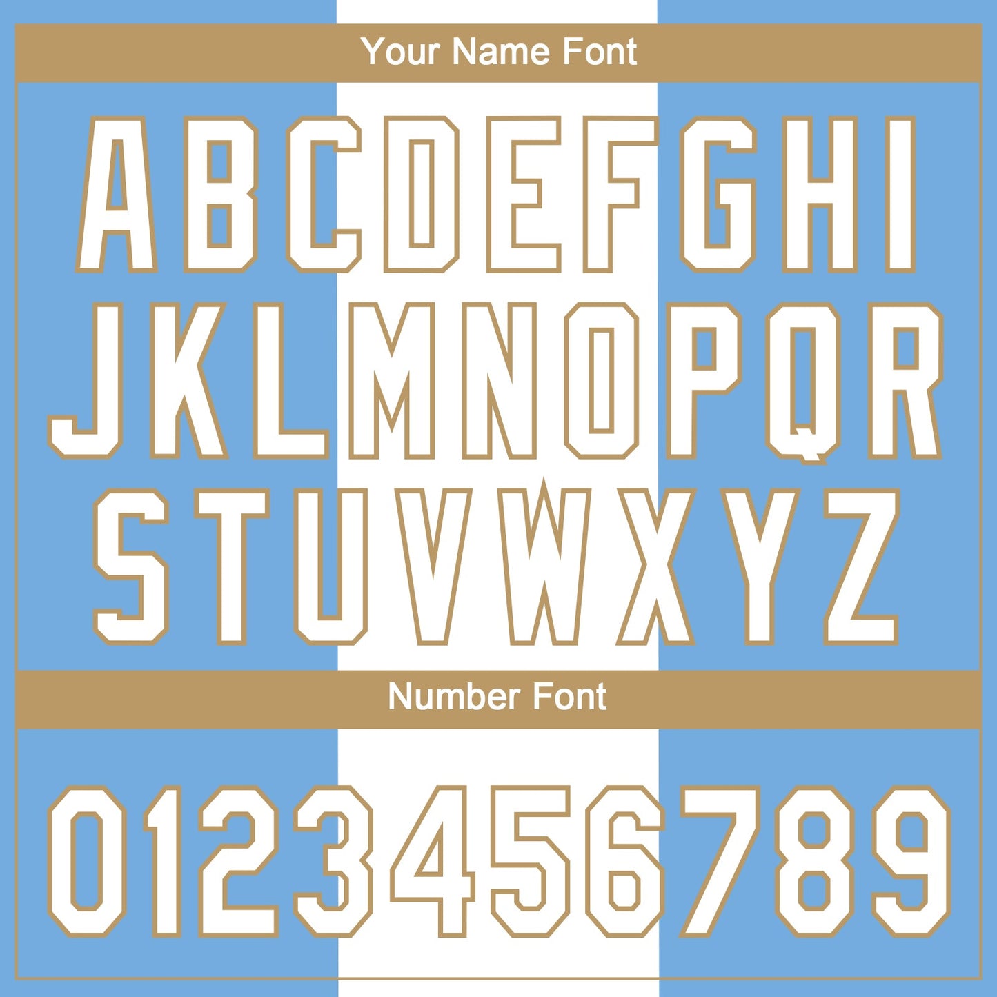 Custom Light Blue White-Old Gold 3D Pattern Two-Button Unisex Softball Jersey Limited