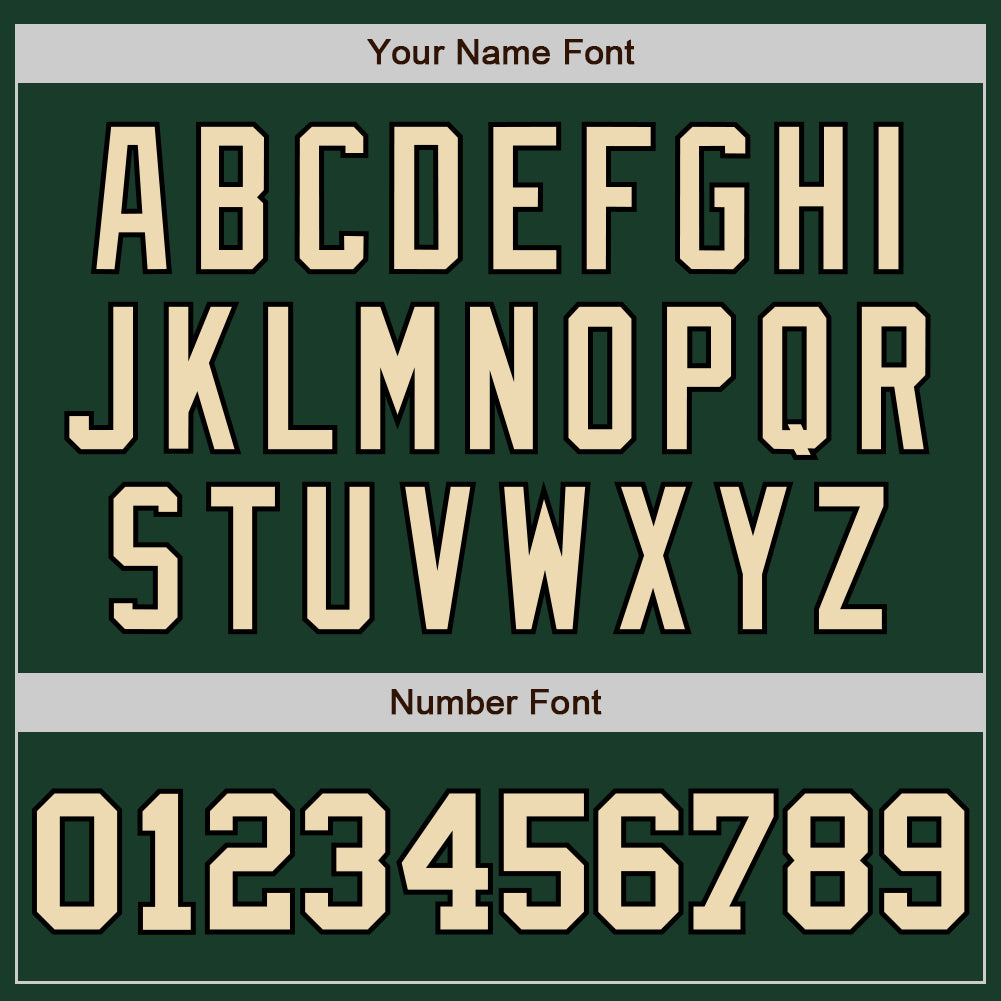 Custom Green City Cream-Black Two-Button Unisex Softball Jersey Limited