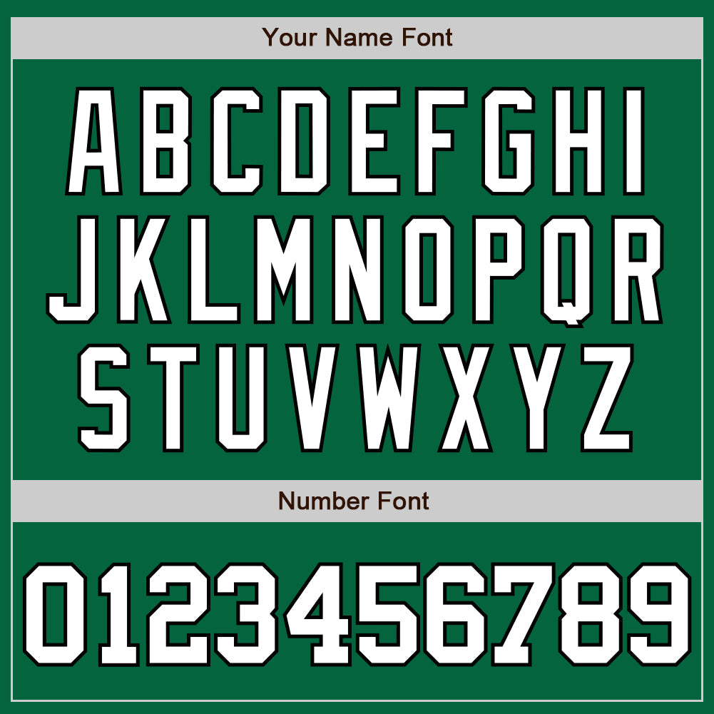 Custom Kelly Green White-Black Two-Button Unisex Softball Jersey Limited