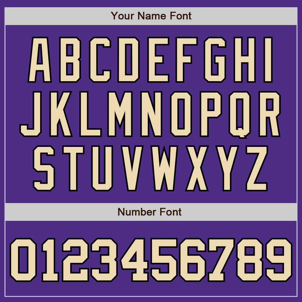 Custom Purple City Cream-Black Two-Button Unisex Softball Jersey Limited