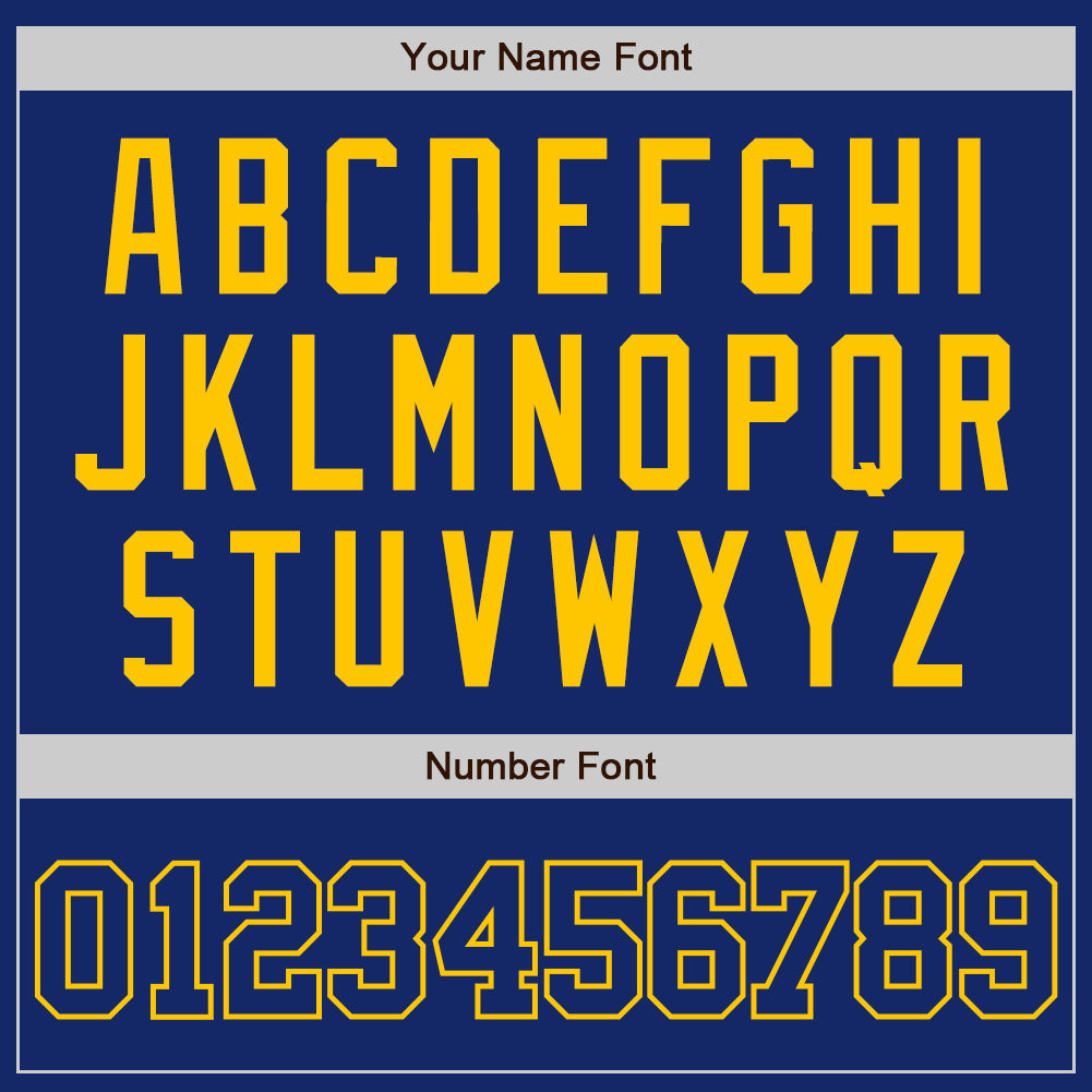 Custom Royal Yellow Two-Button Unisex Softball Jersey Limited