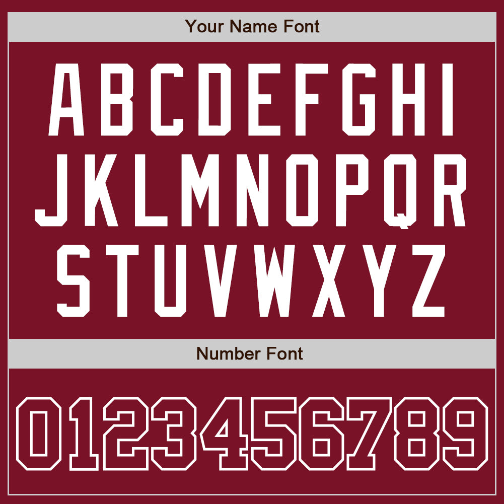 Custom Crimson White Two-Button Unisex Softball Jersey Limited