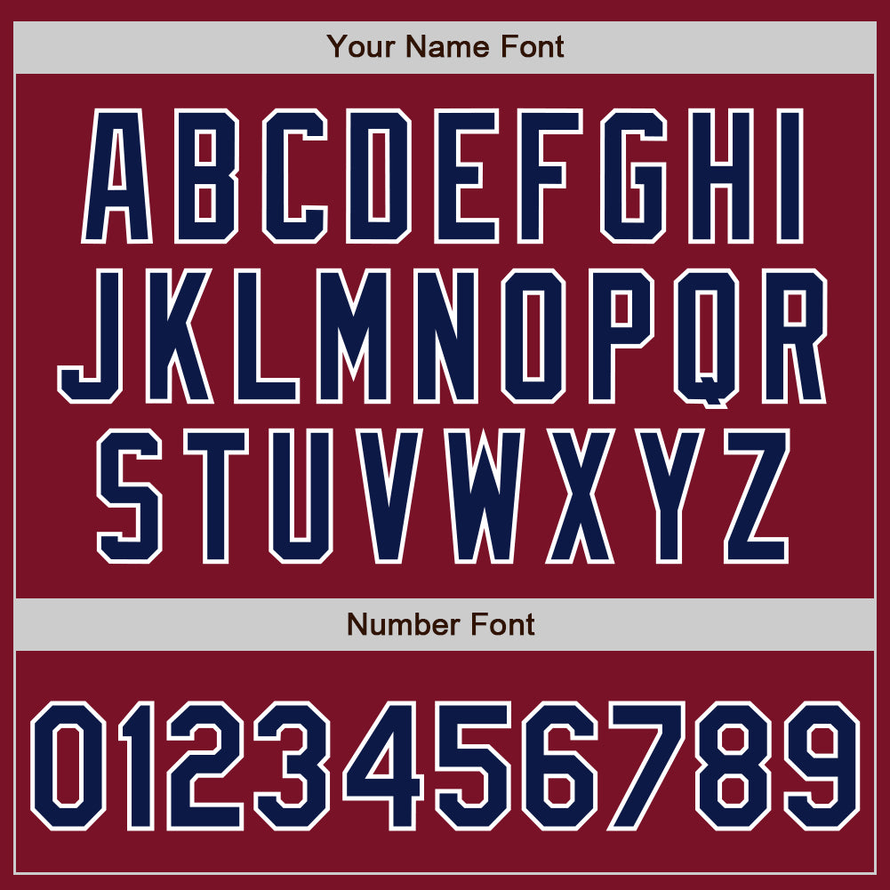 Custom Crimson Navy-White Two-Button Unisex Softball Jersey Limited