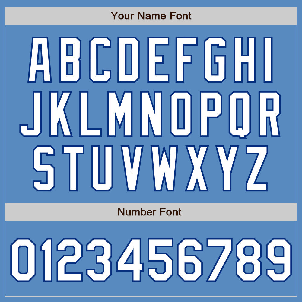 Custom Powder Blue White-Royal Two-Button Unisex Softball Jersey Limited