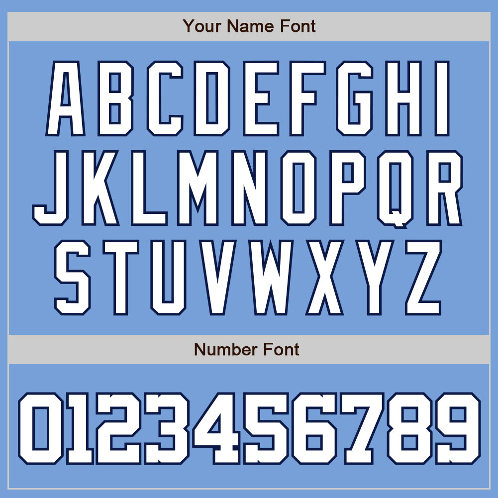 Custom Light Blue White-Navy Two-Button Unisex Softball Jersey Limited