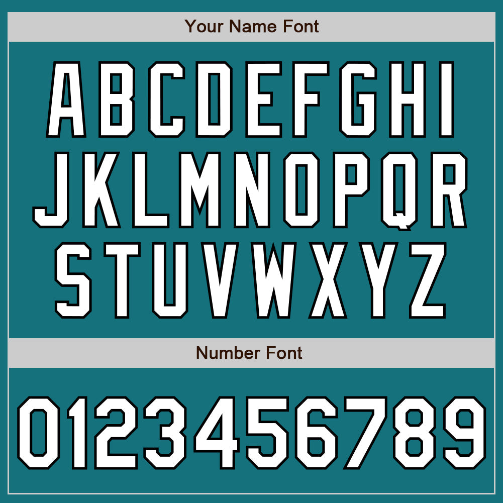 Custom Teal White-Black Two-Button Unisex Softball Jersey Limited