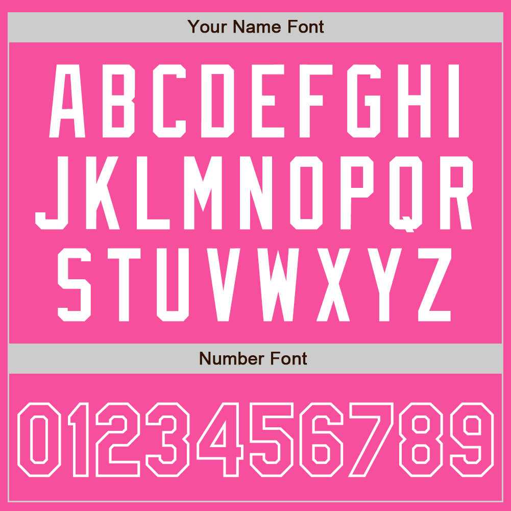 Custom Pink White Two-Button Unisex Softball Jersey Limited