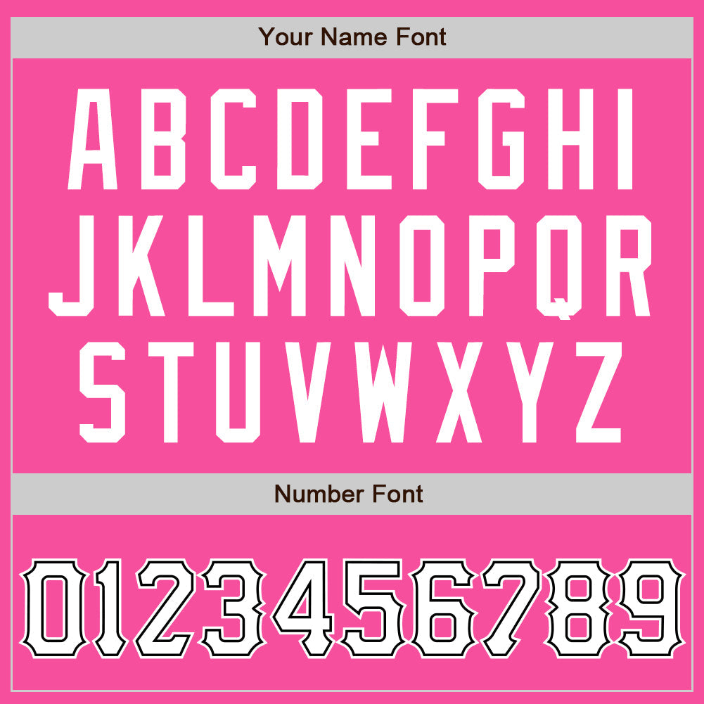 Custom Pink White-Black Two-Button Unisex Softball Jersey Limited