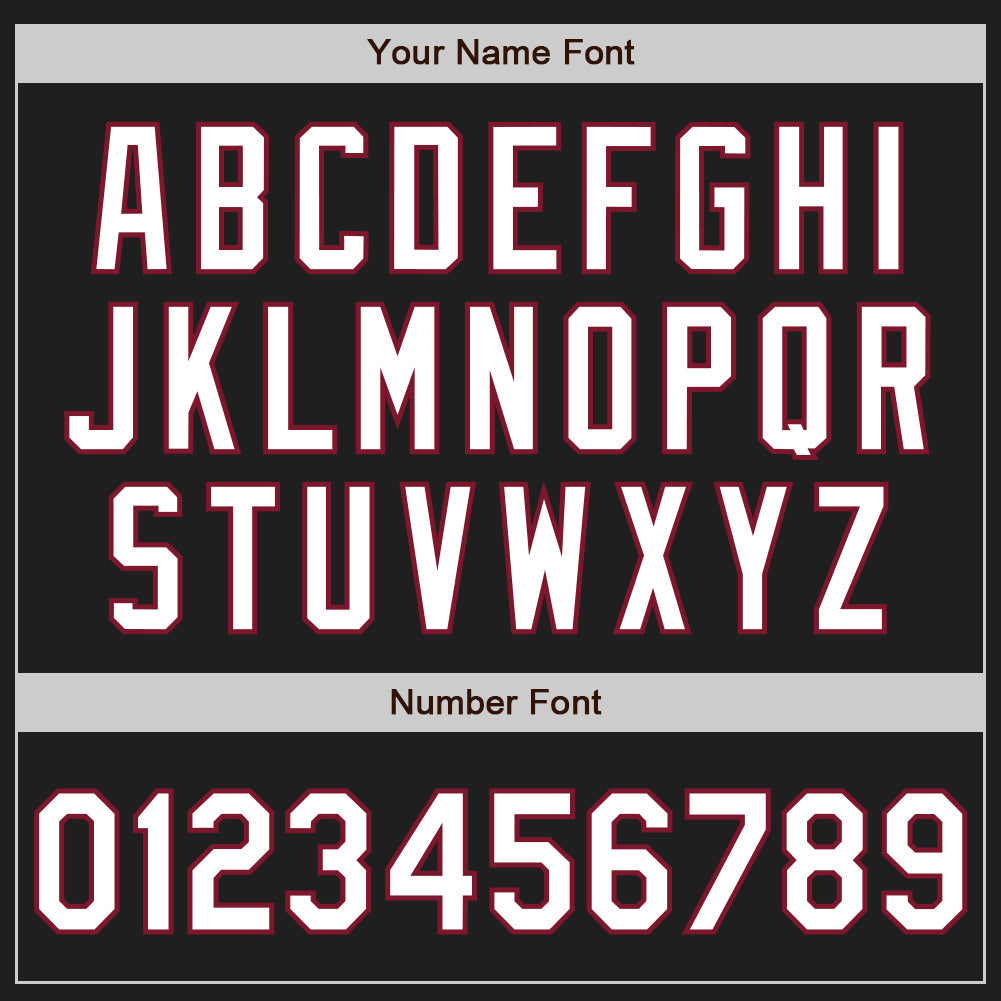 Custom Black Crimson Pinstripe White Two-Button Unisex Softball Jersey Limited