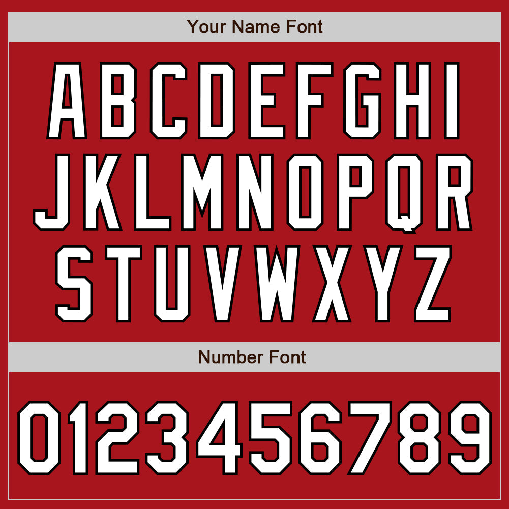 Custom Red Black Pinstripe White Two-Button Unisex Softball Jersey Limited