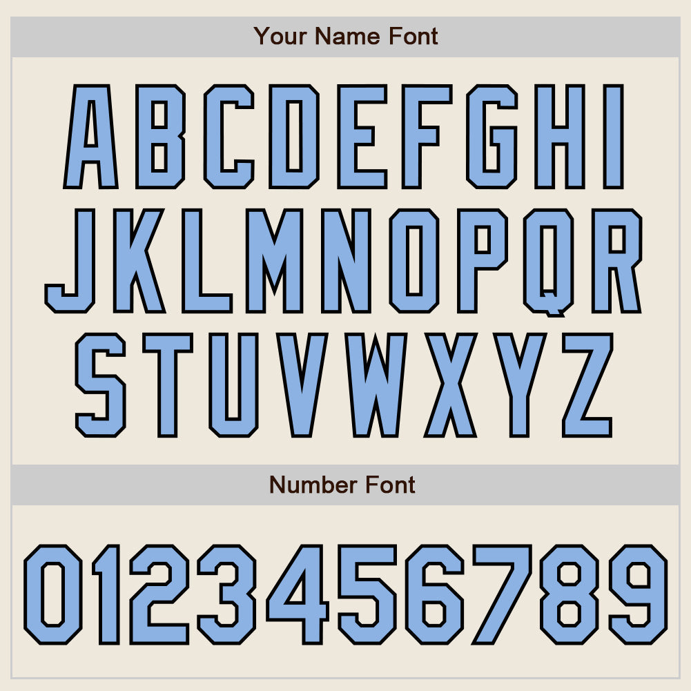 Custom Cream Black Pinstripe Light Blue Two-Button Unisex Softball Jersey Limited