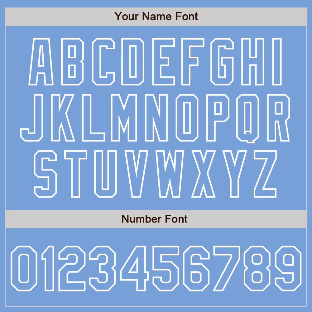 Custom Light Blue White Pinstripe White Two-Button Unisex Softball Jersey Limited