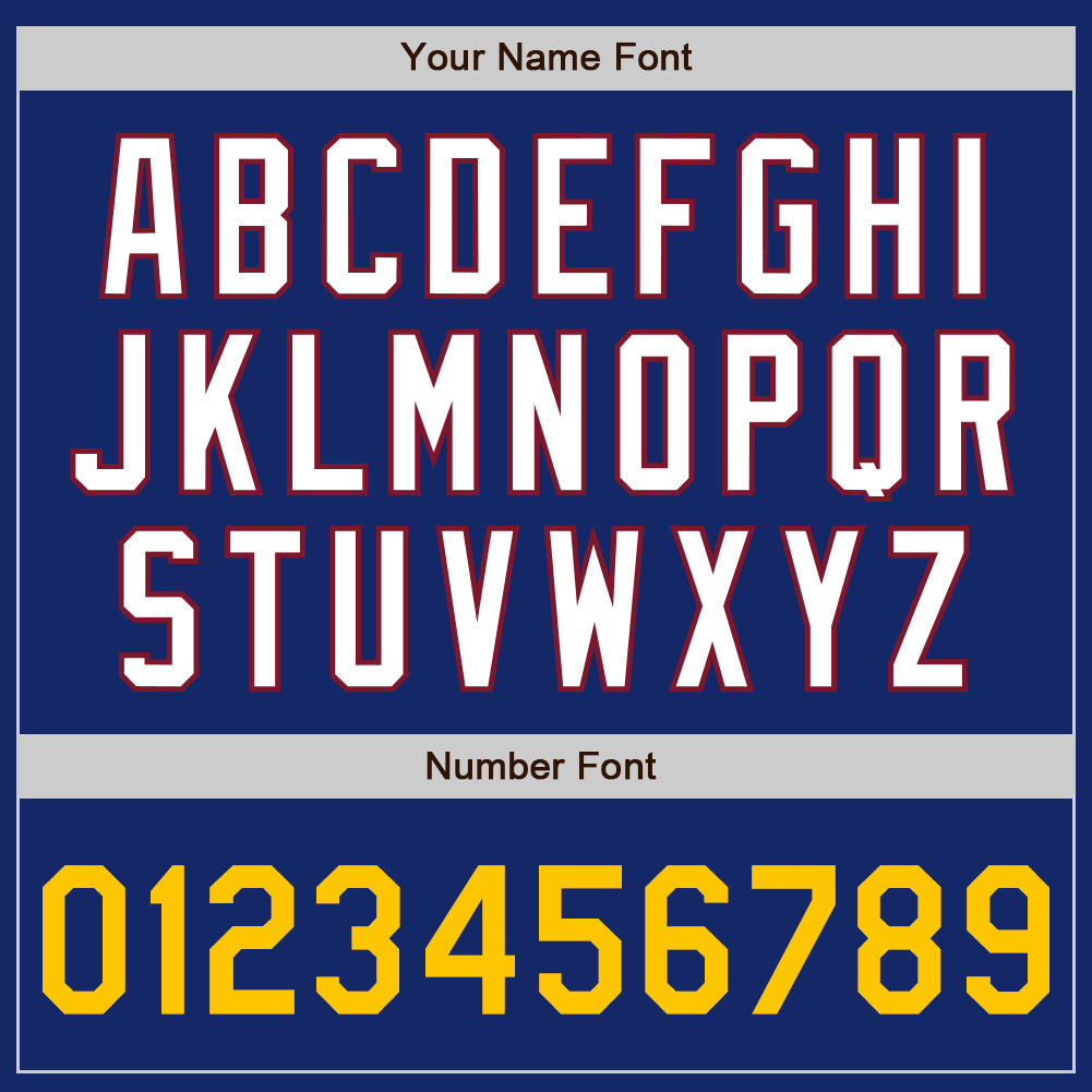 Custom Royal Crimson Pinstripe Yellow-White Two-Button Unisex Softball Jersey Limited