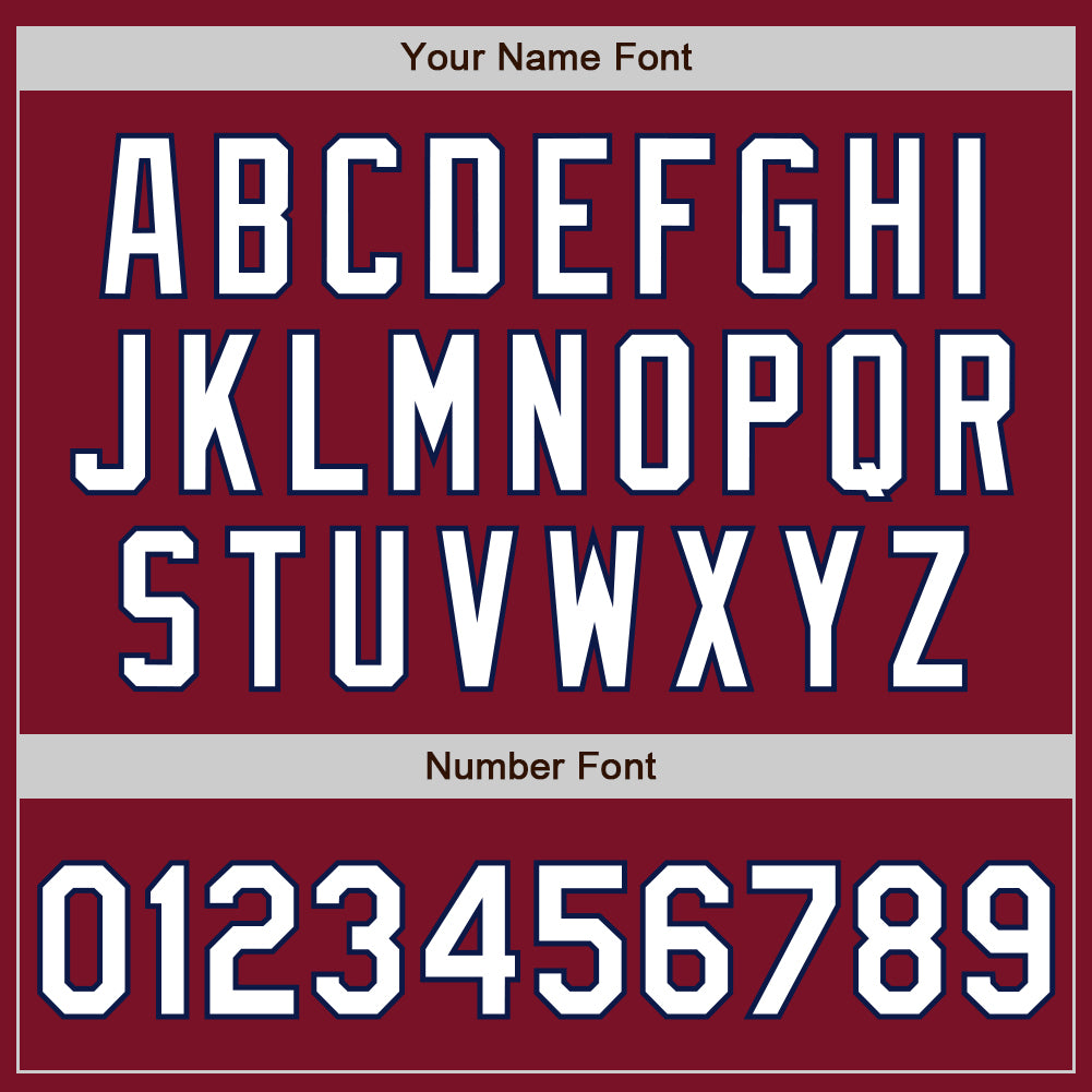 Custom Crimson Navy Pinstripe White Two-Button Unisex Softball Jersey Limited