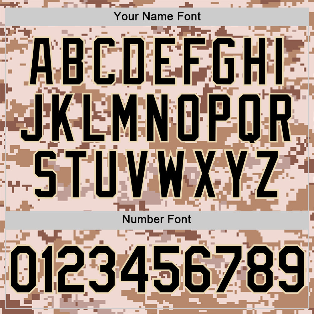 Custom Camo Black-Cream Salute To Service Two-Button Unisex Softball Jersey Limited