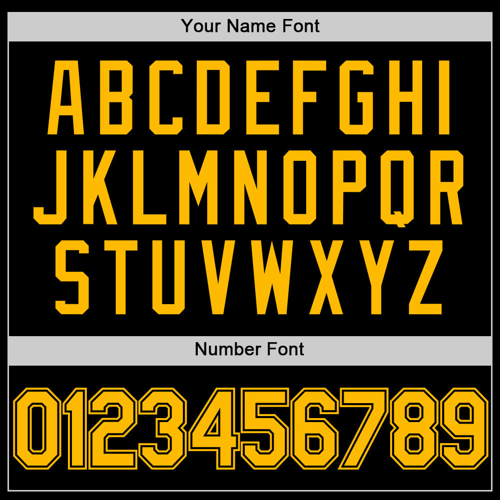 Custom Black Gold Two-Button Unisex Softball Jersey Limited