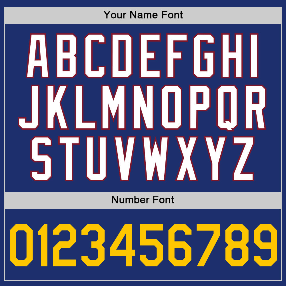 Custom Royal Yellow-Crimson Two-Button Unisex Softball Jersey Limited