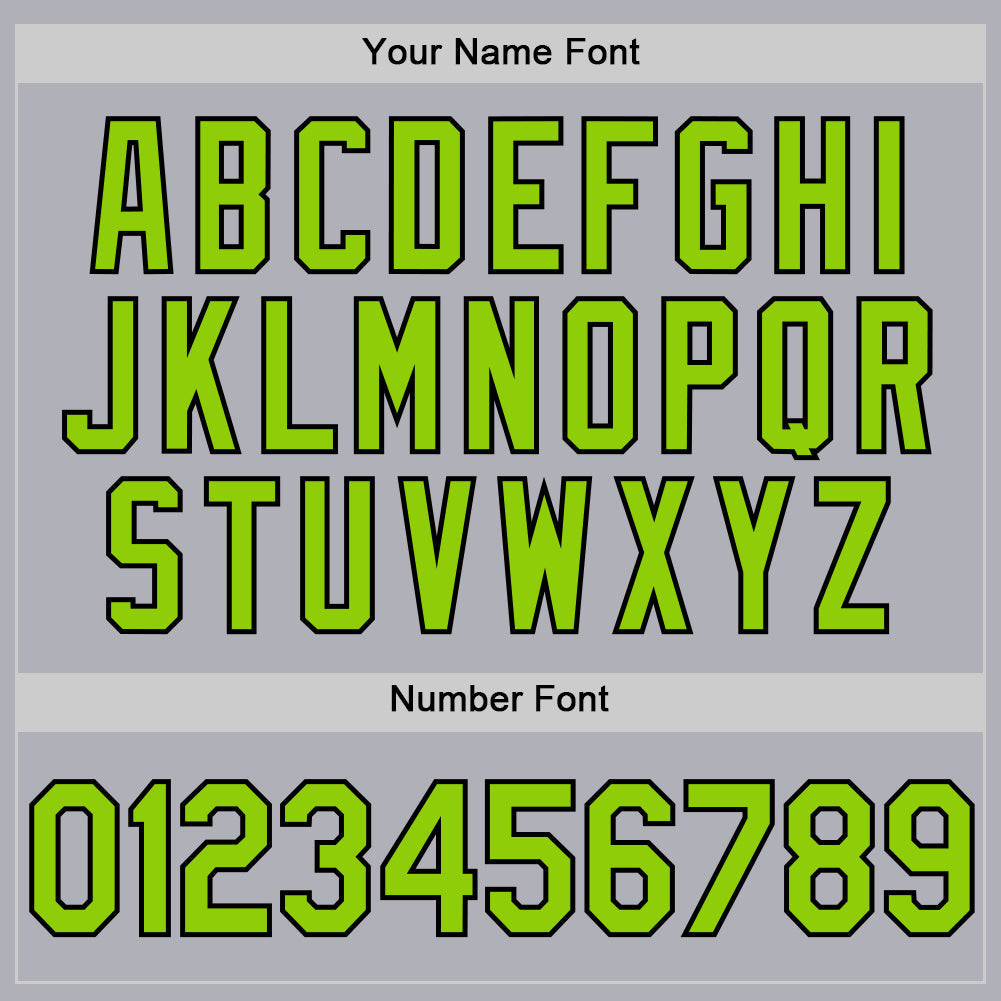 Custom Gray Neon Green-Black Two-Button Unisex Softball Jersey Limited