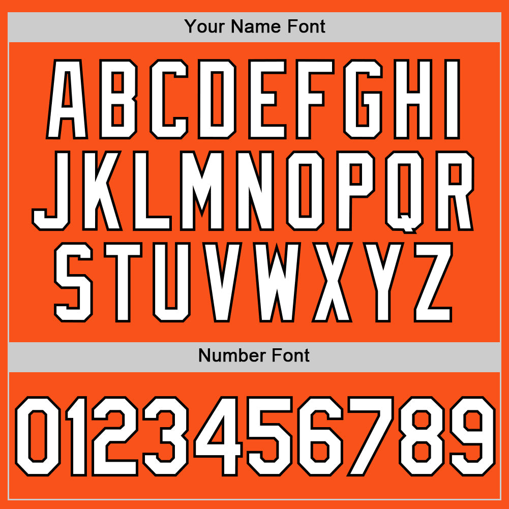 Custom Orange White-Black Two-Button Unisex Softball Jersey Limited