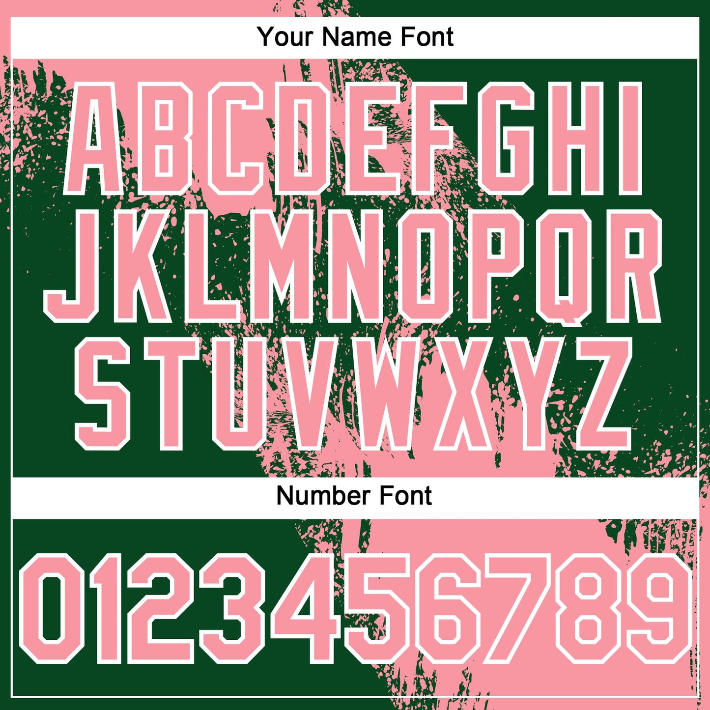 Custom Medium Pink Green-White 3D Pattern Abstract Brush Stroke Two-Button Unisex Softball Jersey Limited