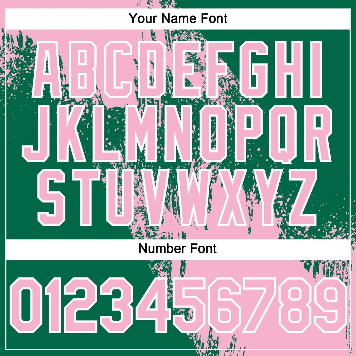 Custom Light Pink Kelly Green-White 3D Pattern Abstract Brush Stroke Two-Button Unisex Softball Jersey Limited