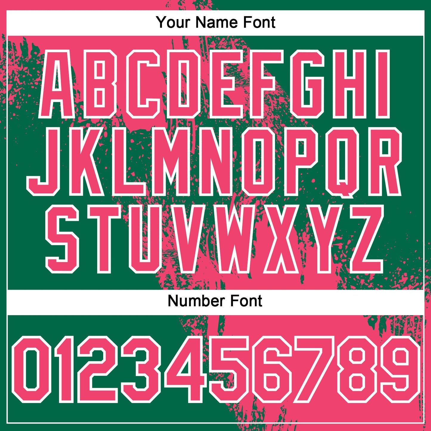 Custom Neon Pink Kelly Green-White 3D Pattern Abstract Brush Stroke Two-Button Unisex Softball Jersey Limited