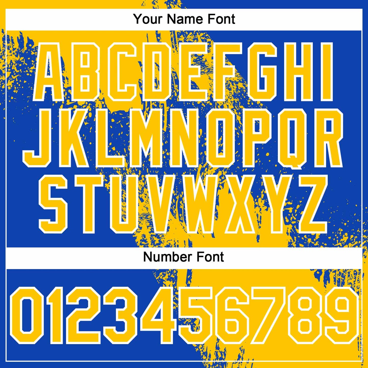 Custom Yellow Thunder Blue-White 3D Pattern Abstract Brush Stroke Two-Button Unisex Softball Jersey Limited