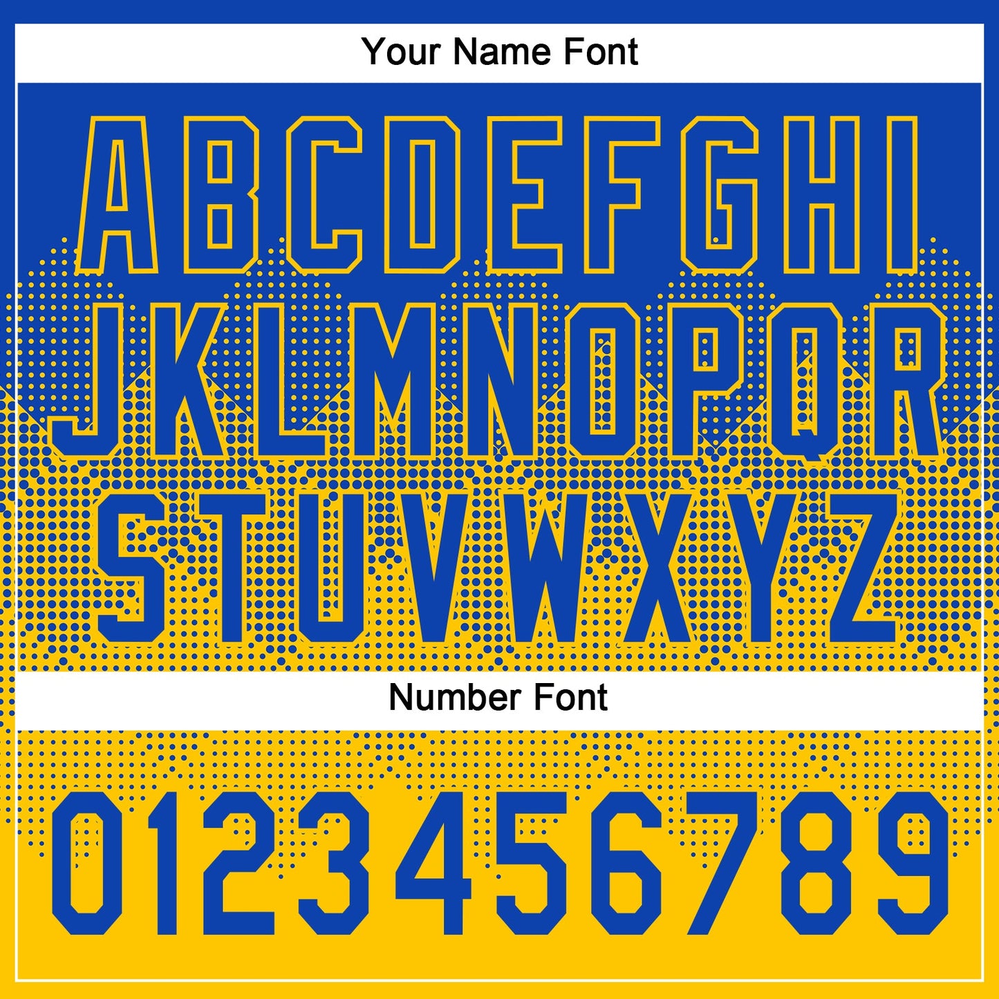 Custom Thunder Blue Yellow 3D Gradient Square Shape Two-Button Unisex Softball Jersey Limited