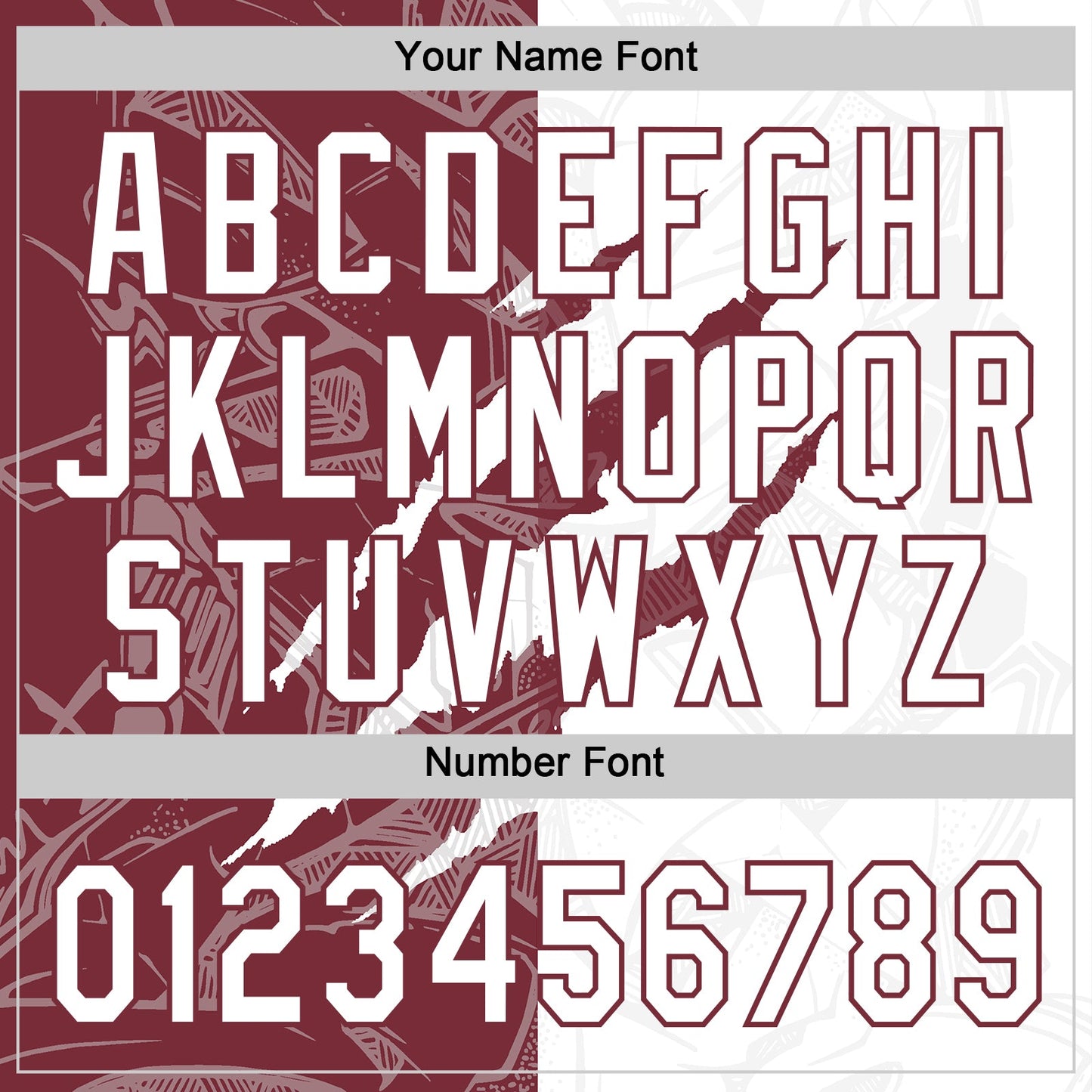 Custom Graffiti Pattern White-Burgundy 3D Scratch Two-Button Unisex Softball Jersey Limited