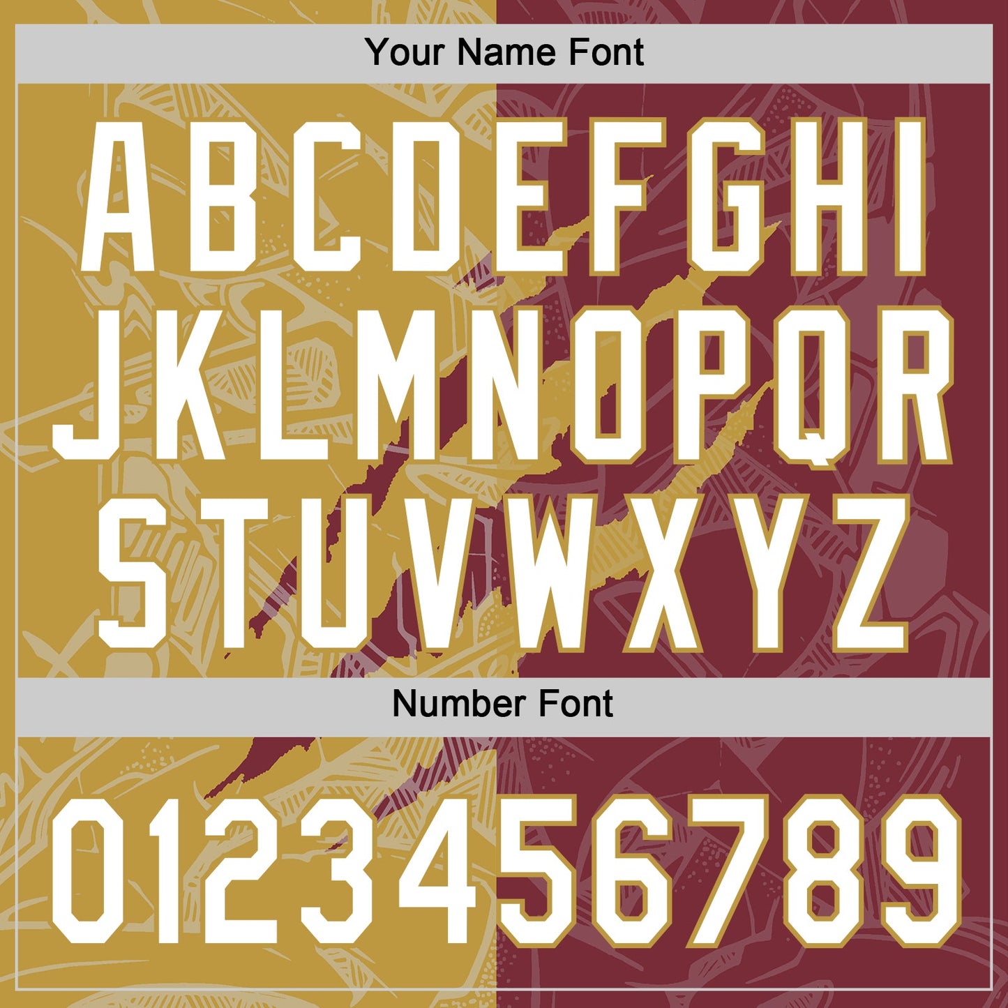 Custom Graffiti Pattern White Burgundy-Old Gold 3D Scratch Two-Button Unisex Softball Jersey Limited