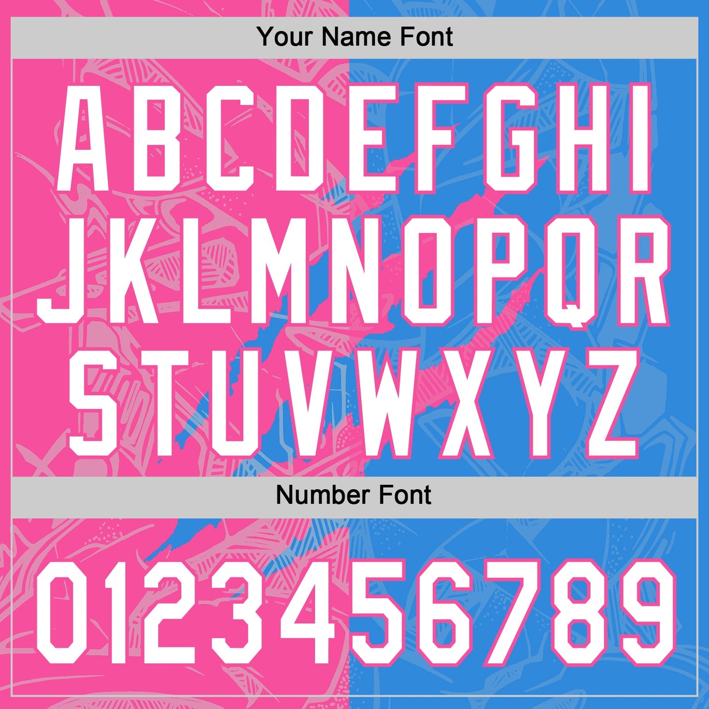 Custom Graffiti Pattern White Electric Blue-Pink 3D Scratch Two-Button Unisex Softball Jersey Limited