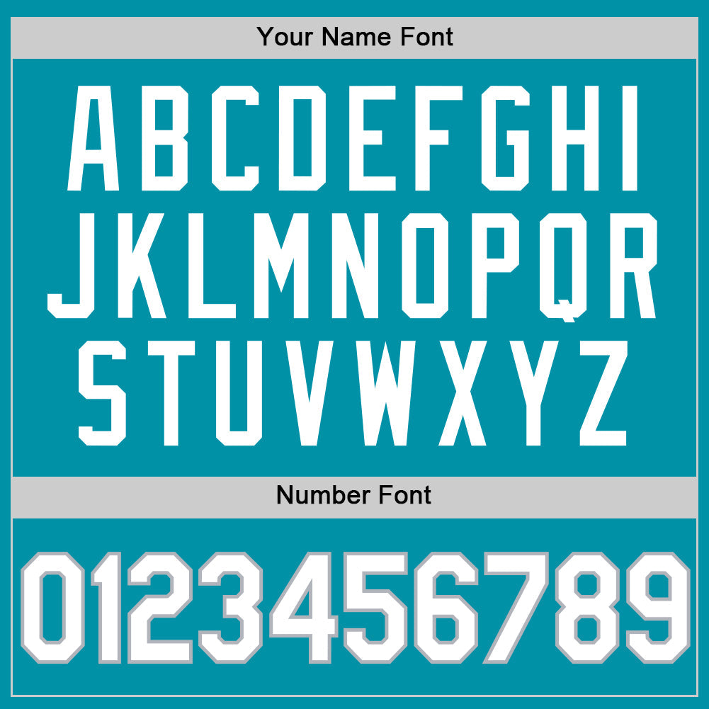 Custom Teal White-Gray Authentic Throwback Basketball Jersey Limited