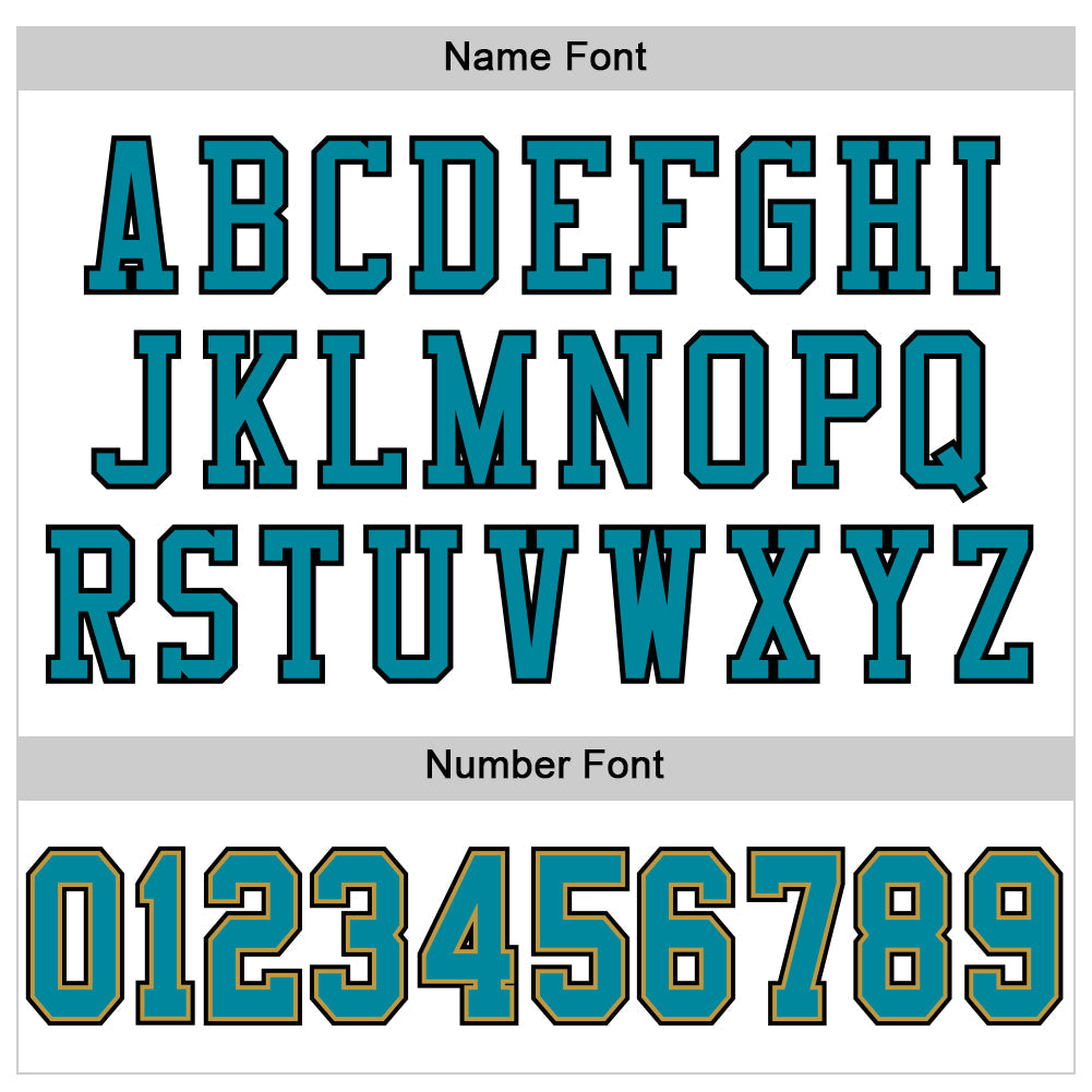Custom White Teal Old Gold-Black Mesh Authentic Football Jersey Limited